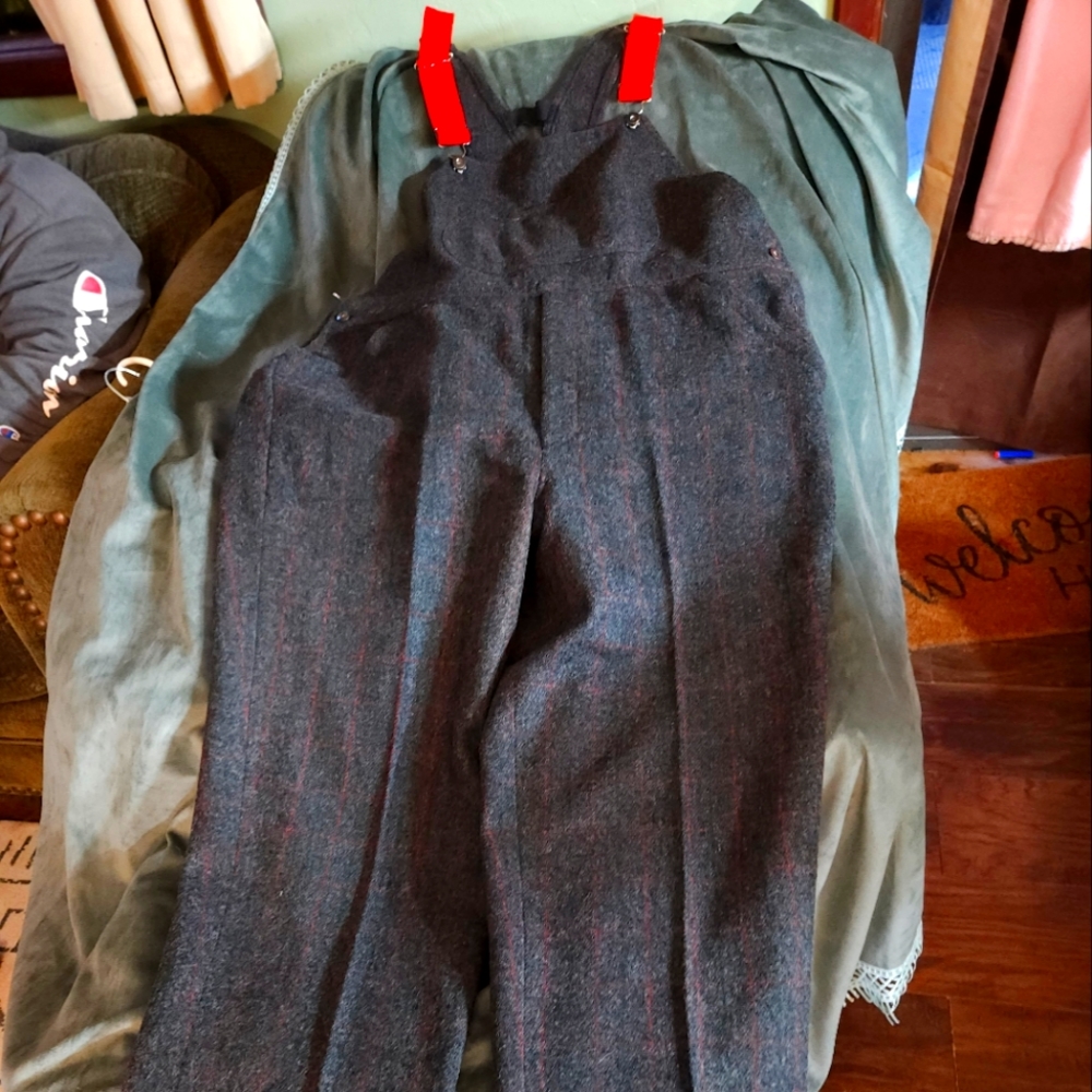 Vintage Bibbed Wool Overalls